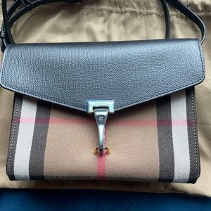 Burberry crossbody Macken House check derby leather